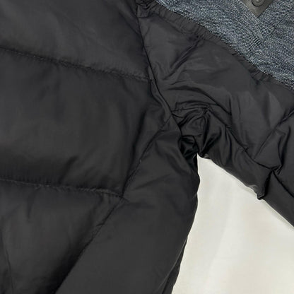 DIESEL Denim Nylon Stand Collar Down Jacket Size L