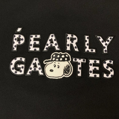PEARLY GATES 053-5260031 Peanuts Shirt Black Polo Size 6(LL)