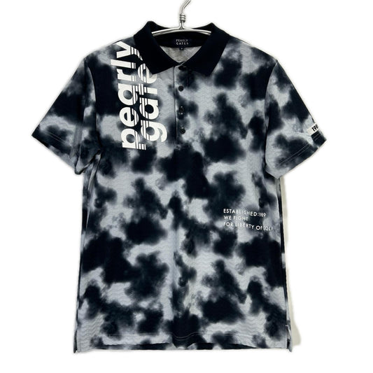 PEARLY GATES Tie-Dye Polyester Polo Navy Size 6 (LL)