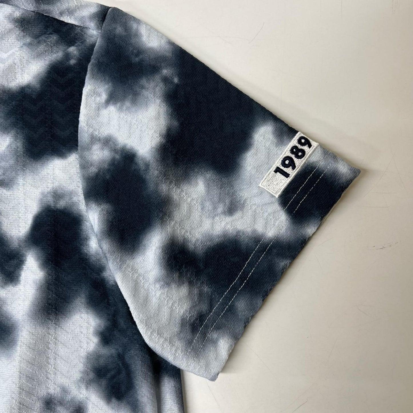 PEARLY GATES Tie-Dye Polyester Polo Navy Size 6 (LL)