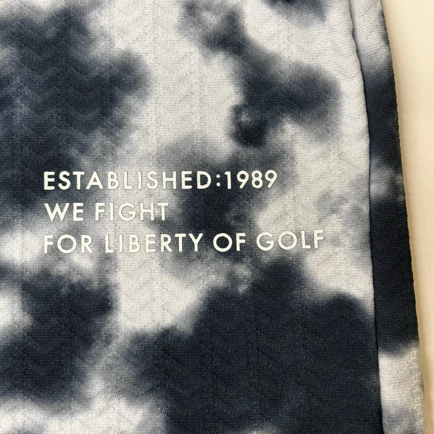 PEARLY GATES Tie-Dye Polyester Polo Navy Size 6 (LL)