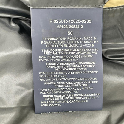 HERNO RESORT Paneled Nylon Down Jacket Navy/Gray Size 50
