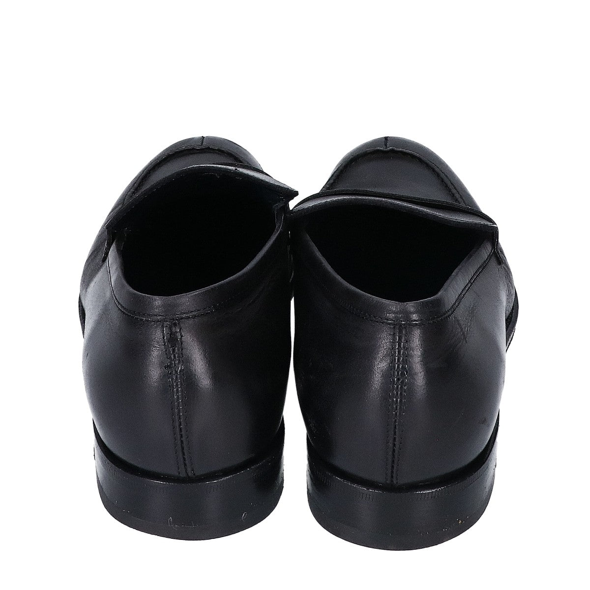SalvatoreFerragamo Black Leather Penny Loafers Size 8