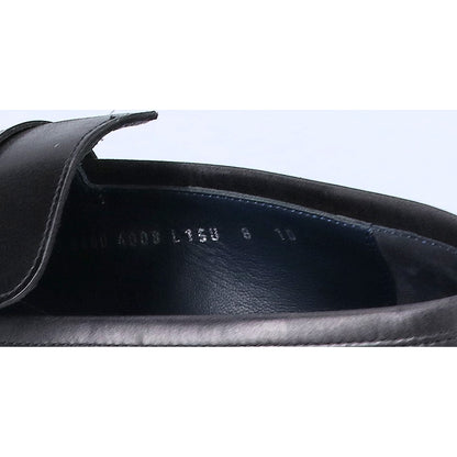 SalvatoreFerragamo Black Leather Penny Loafers Size 8