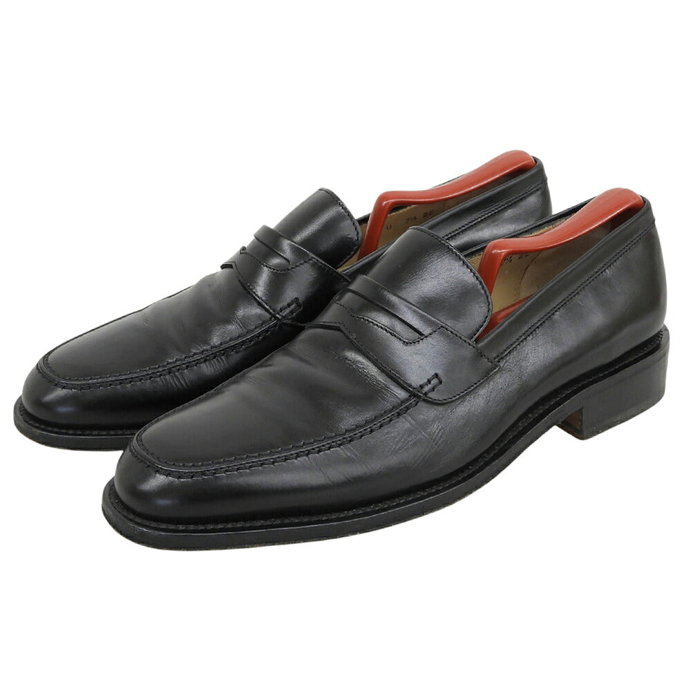SalvatoreFerragamo Leather Penny Loafers Black Size 7 1/2 2E
