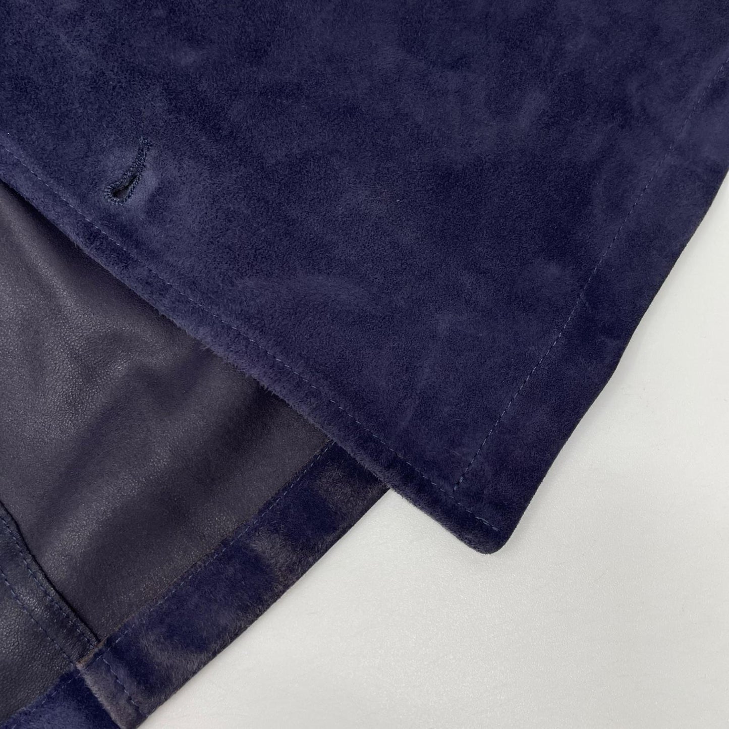 EMMETI Positano Navy Goatskin Suede 4-Pocket Jacket Size 50