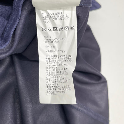 EMMETI Positano Navy Goatskin Suede 4-Pocket Jacket Size 50