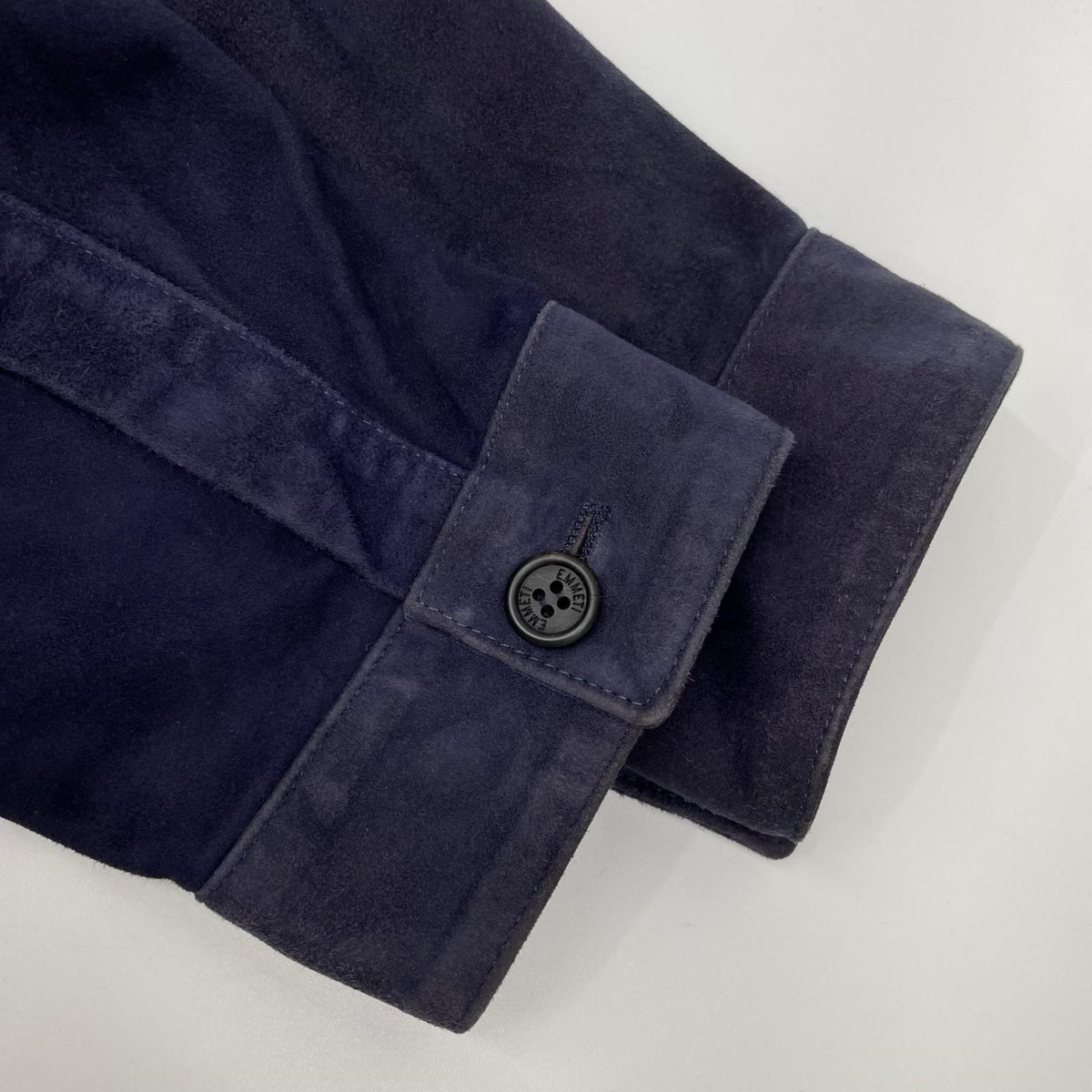 EMMETI Positano Navy Goatskin Suede 4-Pocket Jacket Size 50
