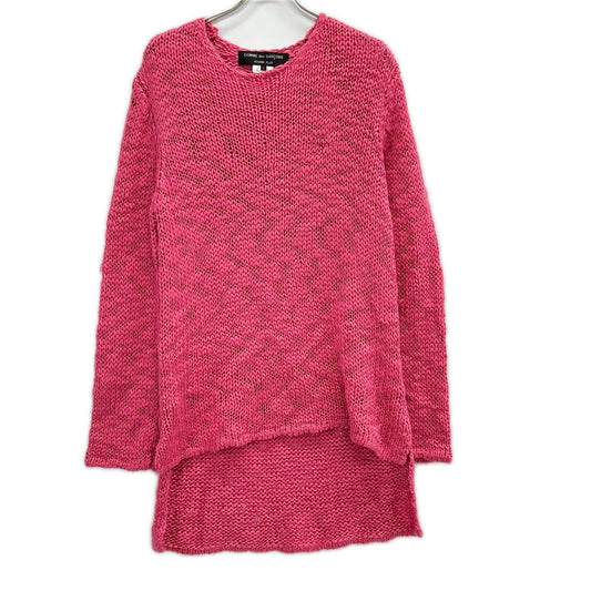 COMMEdesGARCONS HOMME PLUS PO-N008 Slub Sweater Pink Size L