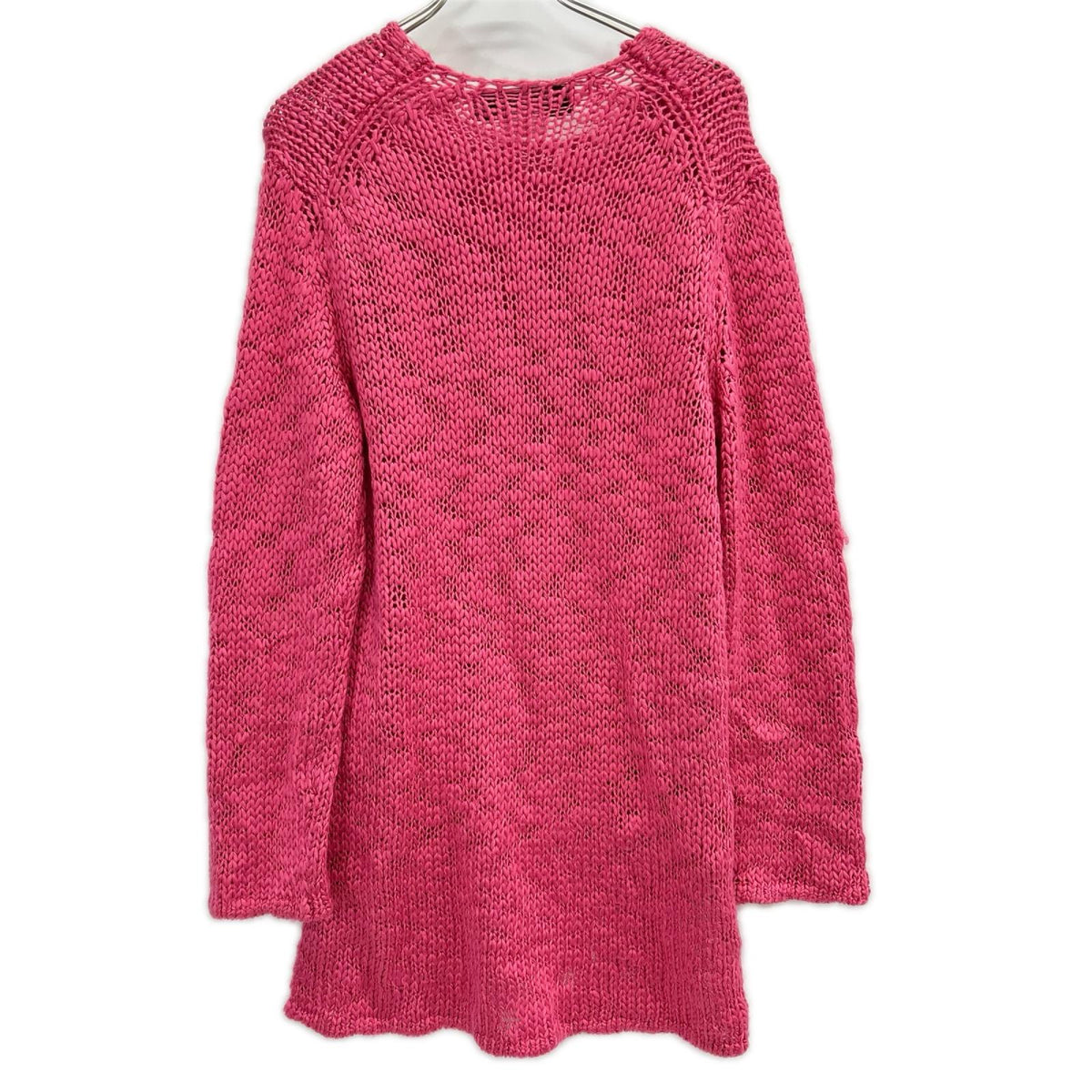 COMMEdesGARCONS HOMME PLUS PO-N008 Slub Sweater Pink Size L
