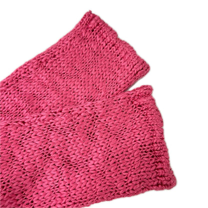 COMMEdesGARCONS HOMME PLUS PO-N008 Slub Sweater Pink Size L