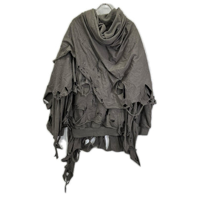 doublet 25AW Phantom Frayed Hoodie Gray Size XL