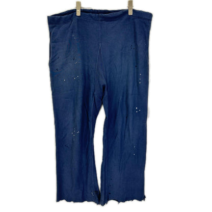 Maison Margiela Logo Paint Sweatpants Navy Size 44