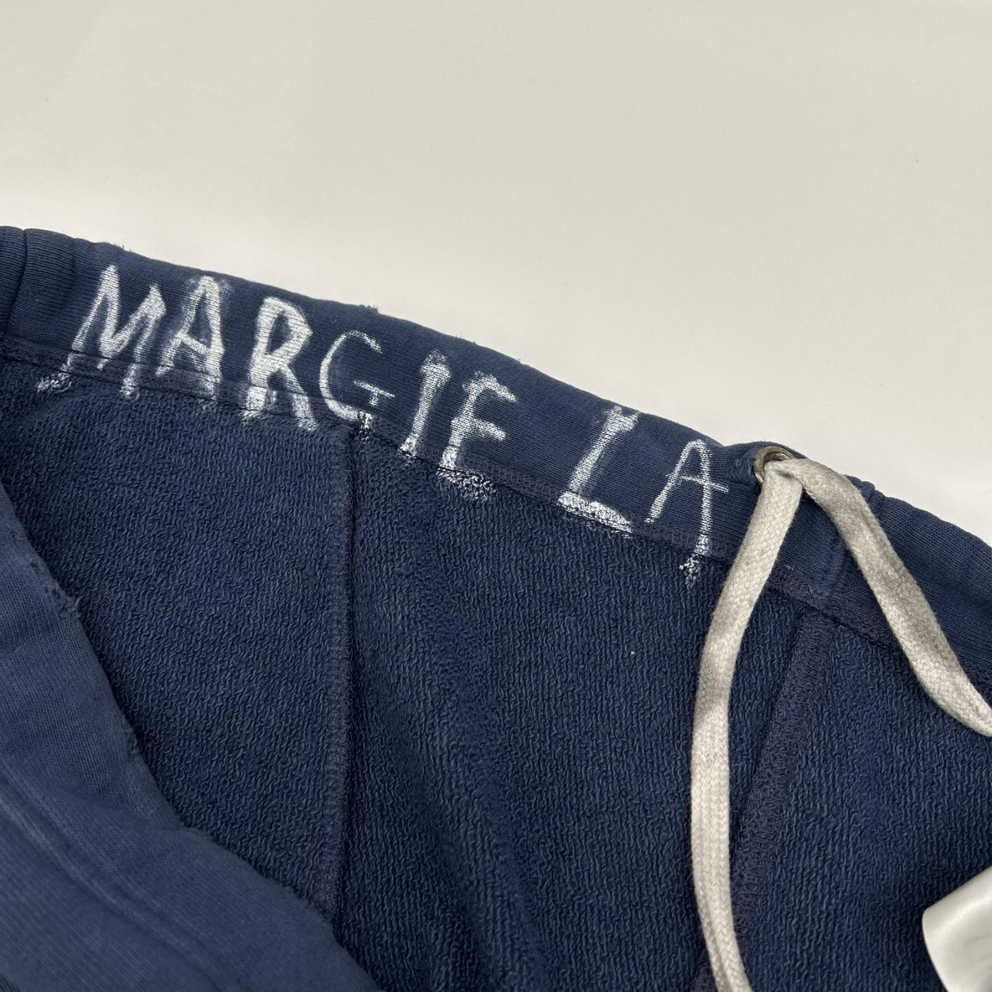 Maison Margiela Logo Paint Sweatpants Navy Size 44