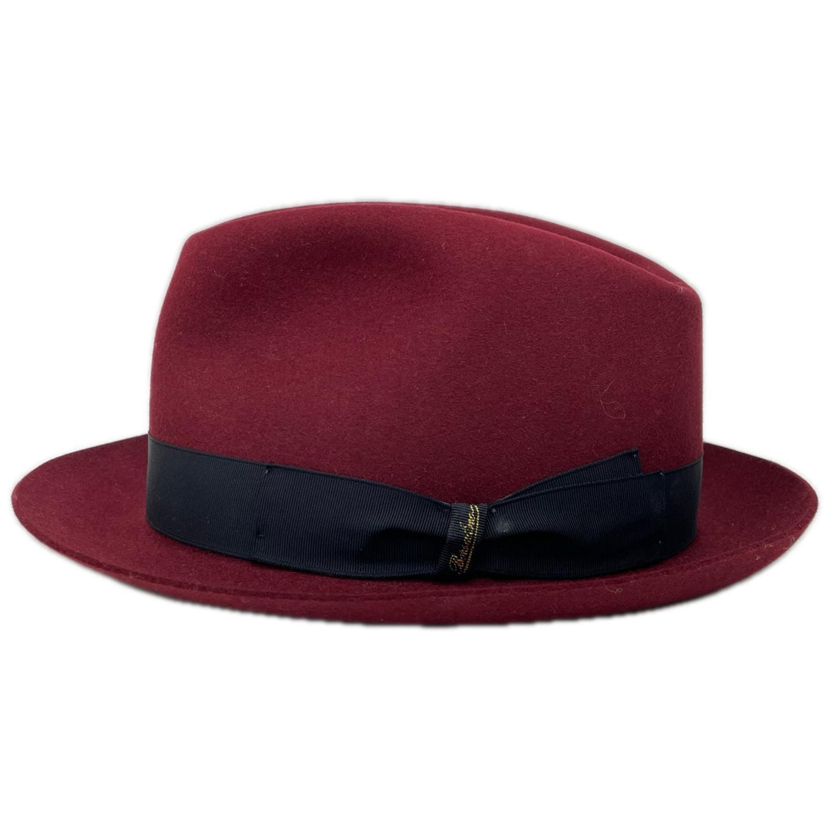 Borsalino Bordeaux Rabbit Fur Fedora Hat Size 59