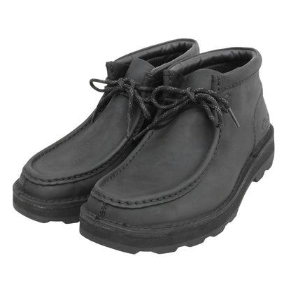 Clarks Black Leather Coaston Wally Wallabee Boots Size 7(UK)