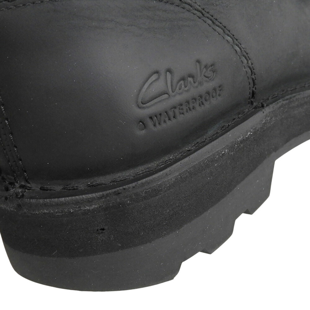 Clarks Black Leather Coaston Wally Wallabee Boots Size 7(UK)