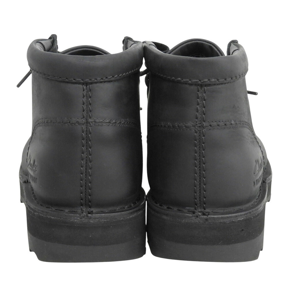 Clarks Black Leather Coaston Wally Wallabee Boots Size 7(UK)