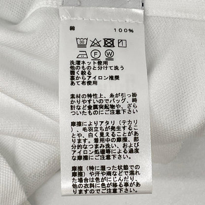HERMES H-Embroidered Crew Neck Pocket T-Shirt White Size XS