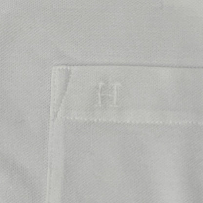 HERMES H-Embroidered Crew Neck Pocket T-Shirt White Size XS