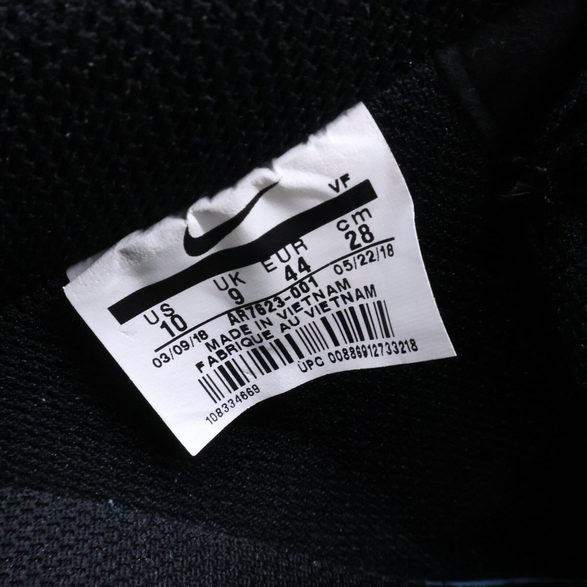 NIKE xSupreme x CDG SHIRT Air Sneakers Black/White Size 28cm