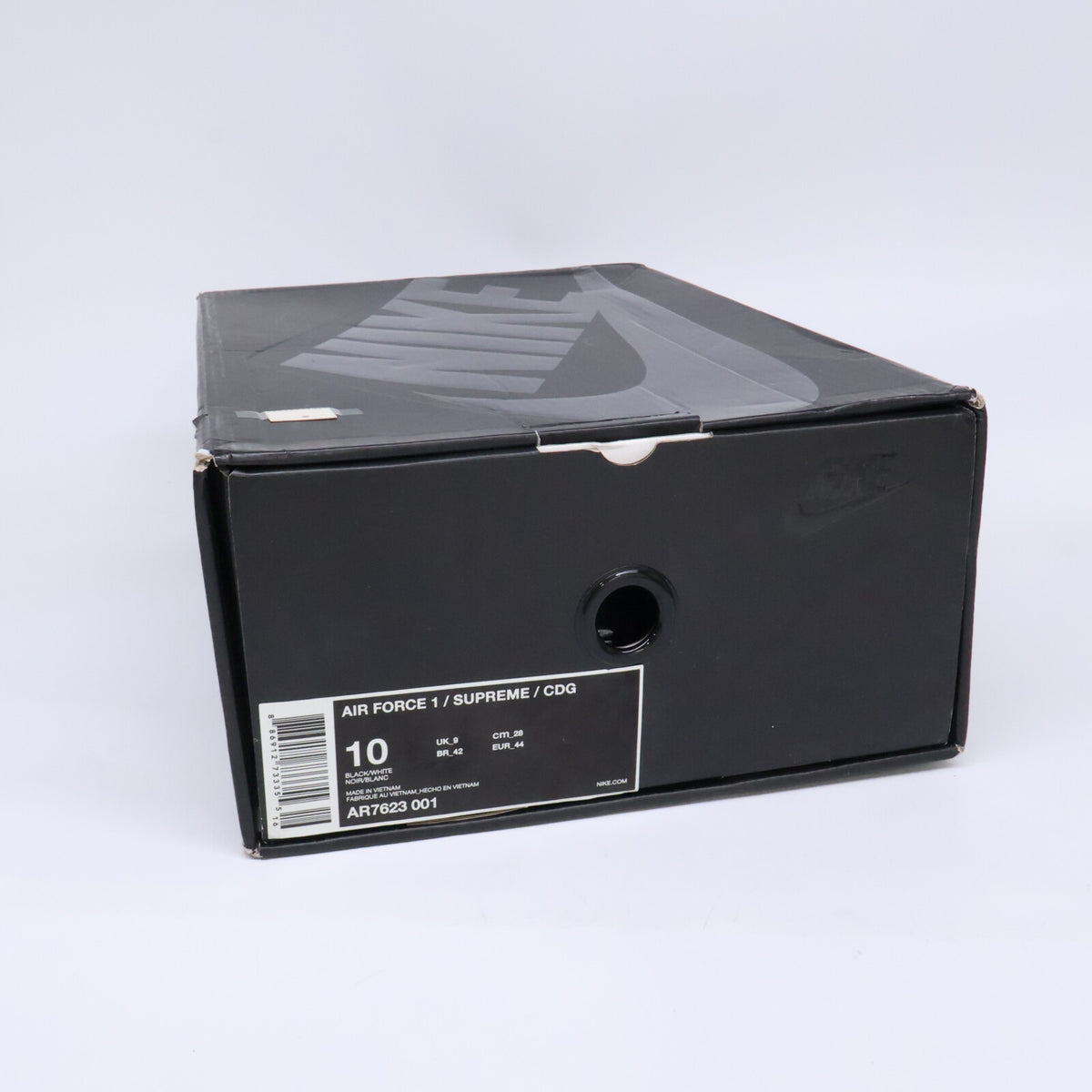 NIKE xSupreme x CDG SHIRT Air Sneakers Black/White Size 28cm