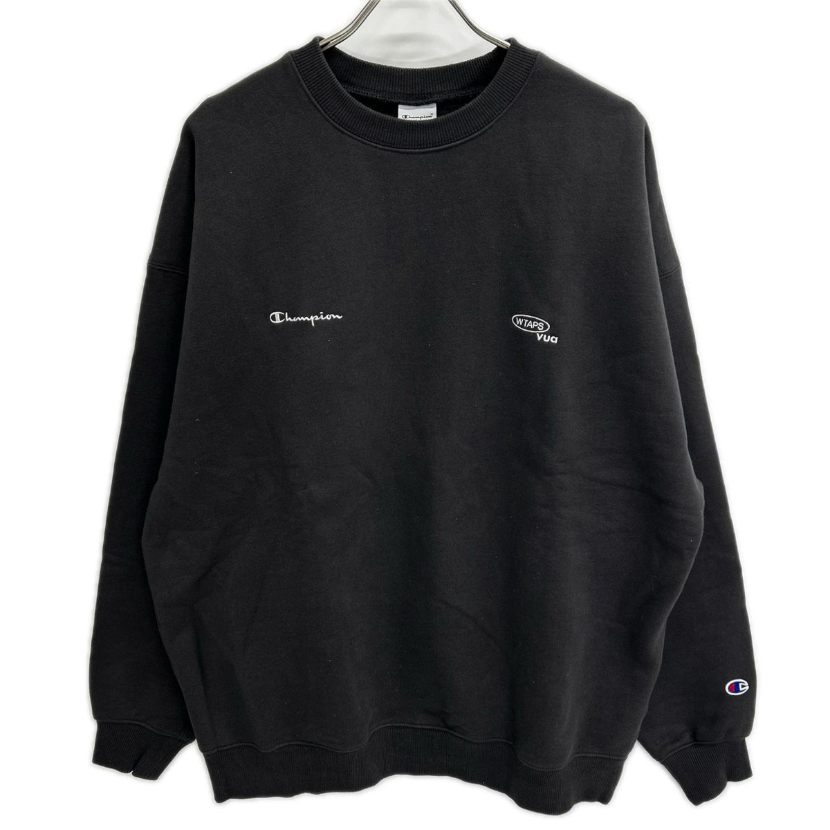 W)TAPS x Champion Academy Crewneck Sweatshirt Black Size XL