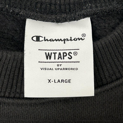 W)TAPS x Champion Academy Crewneck Sweatshirt Black Size XL