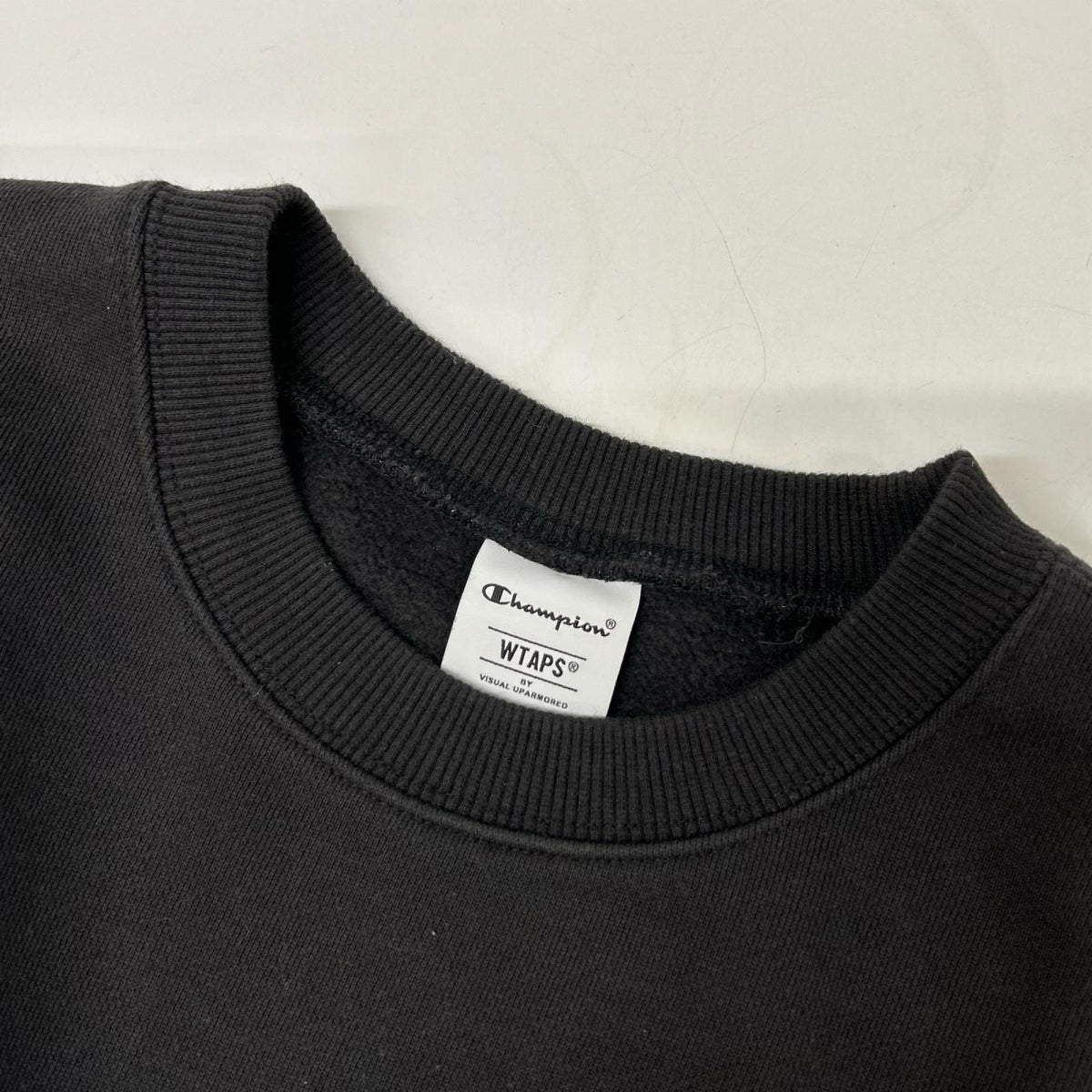 W)TAPS x Champion Academy Crewneck Sweatshirt Black Size XL