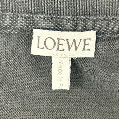LOEWE Black Anagram Embroidered Cotton Polo Shirt Size XL