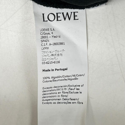 LOEWE Black Anagram Embroidered Cotton Polo Shirt Size XL