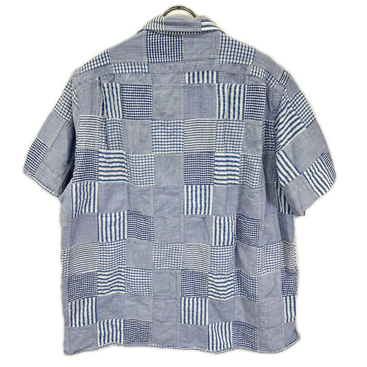 POLObyRalphLauren 26SS Patchwork Check Sleeve Shirt Polo Size L