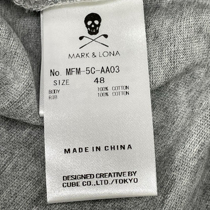 MARK&LONA MFM-5C-AA03 Johnson Tee Gray Size 48