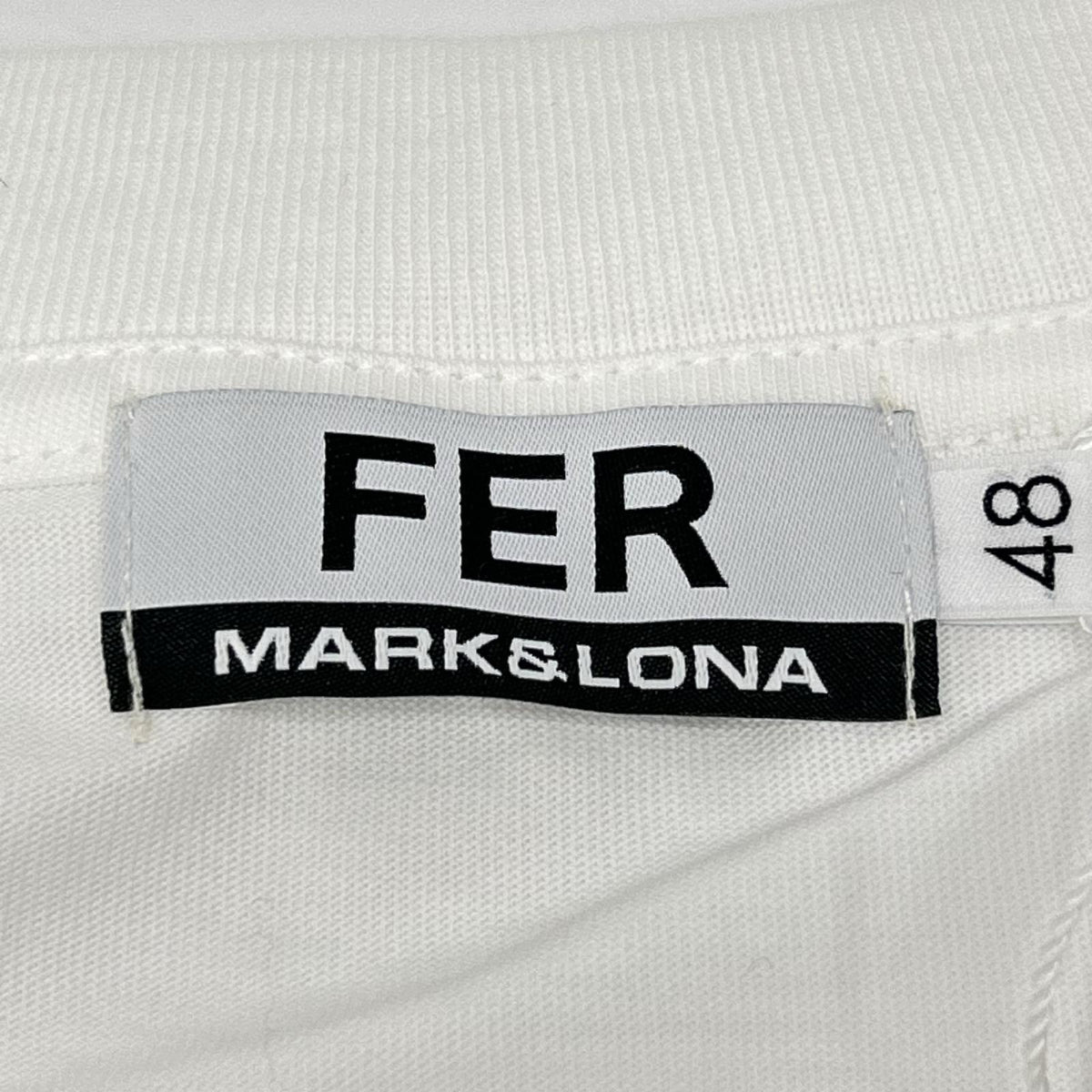 MARK&LONA MFM-5C-AA02 FER Metal Tee White Size 48