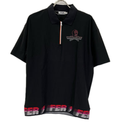 MARK&LONA Electra Skull Gradient Polo Black Size 48
