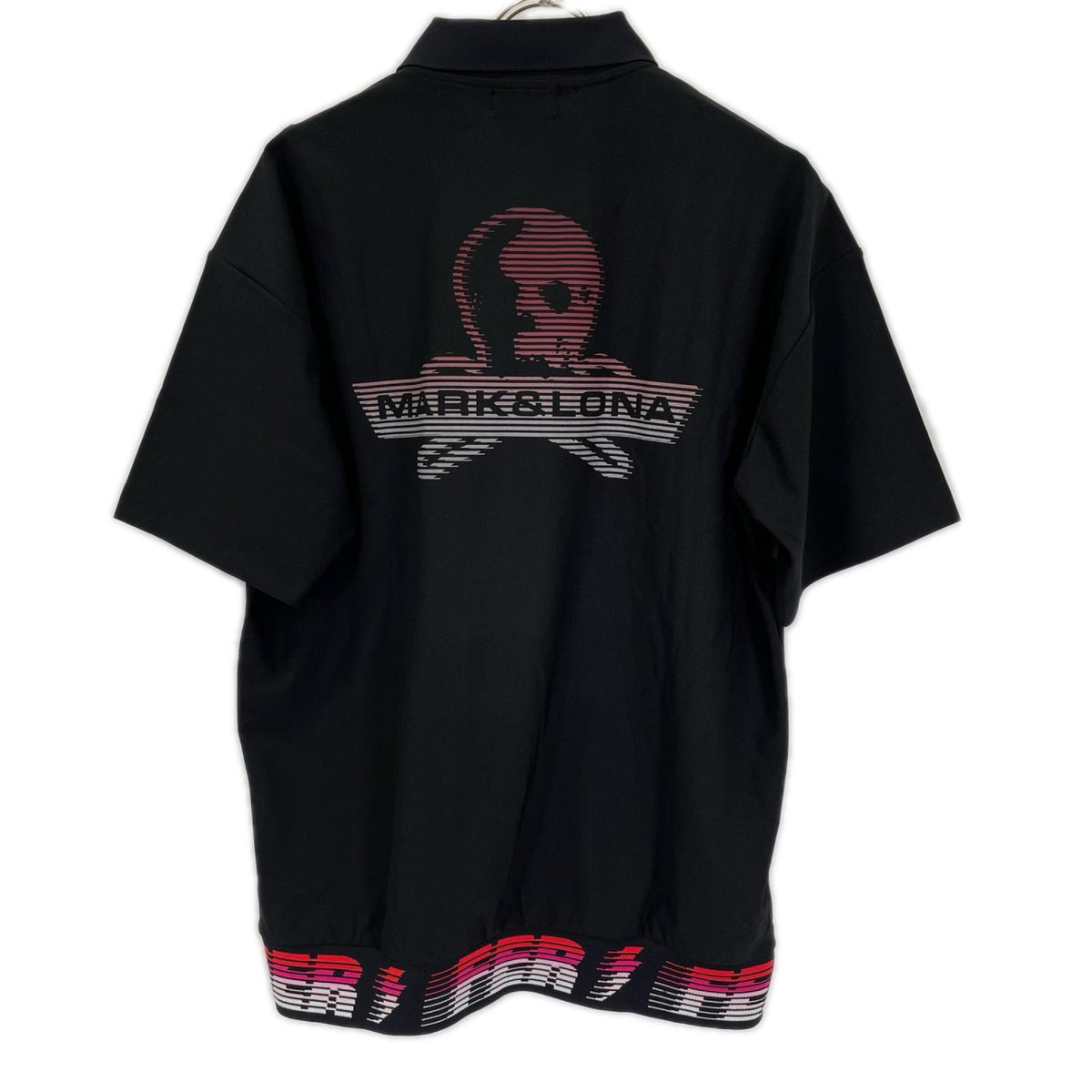 MARK&LONA Electra Skull Gradient Polo Black Size 48