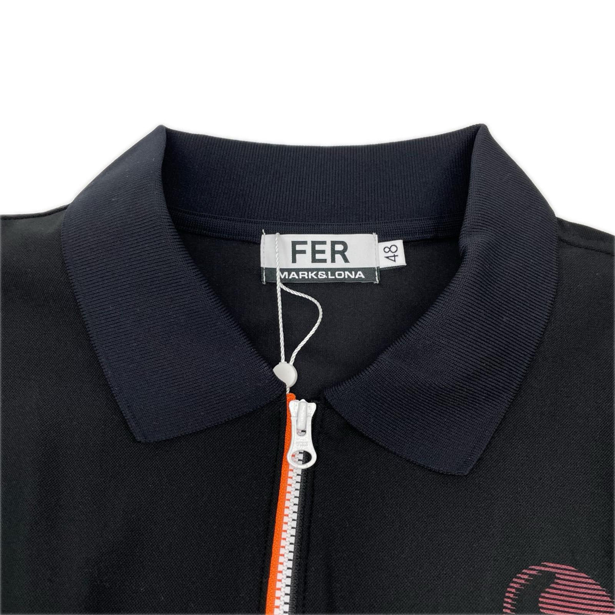 MARK&LONA Electra Skull Gradient Polo Black Size 48