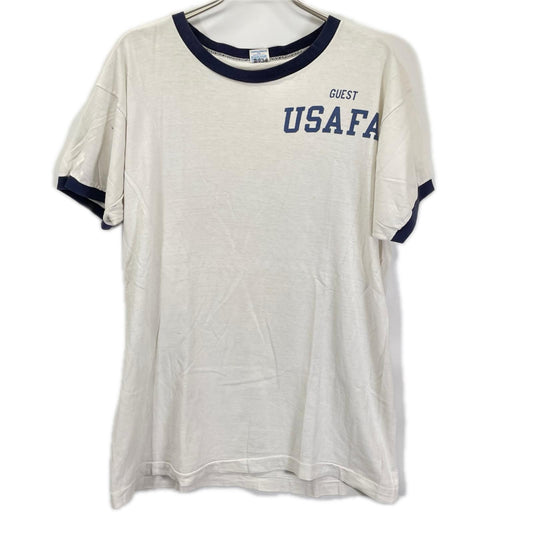 Champion 70s USAFA GUEST Bar Tag Ringer T-Shirt Size XL