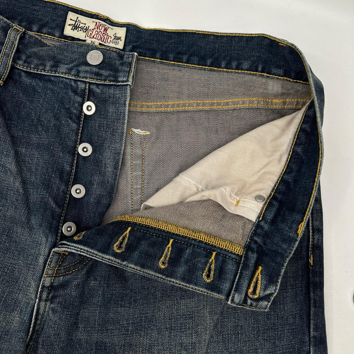 stussy 116798 New Classic Jean Slub Denim Indigo Size 36