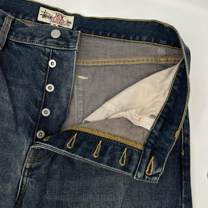 stussy 116798 New Classic Jean Slub Denim Indigo Size 36