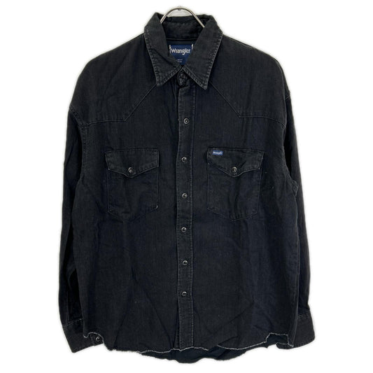 Wrangler x LECHOPPE WS9301 Western Denim Shirt Black Size M