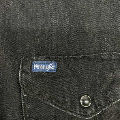 Wrangler x LECHOPPE WS9301 Western Denim Shirt Black Size M