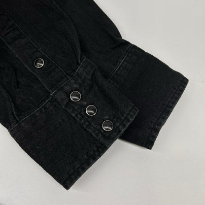 Wrangler x LECHOPPE WS9301 Western Denim Shirt Black Size M
