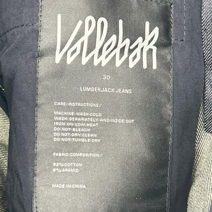 VOLLEBAK LUMBERJACK Indigo Denim Jeans Size 30
