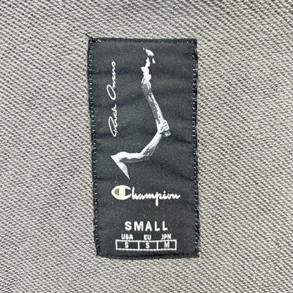 Rick Owens x Champion Pentagram Zip Up Hoodie Gray Size S