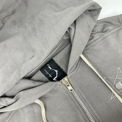 Rick Owens x Champion Pentagram Zip Up Hoodie Gray Size S