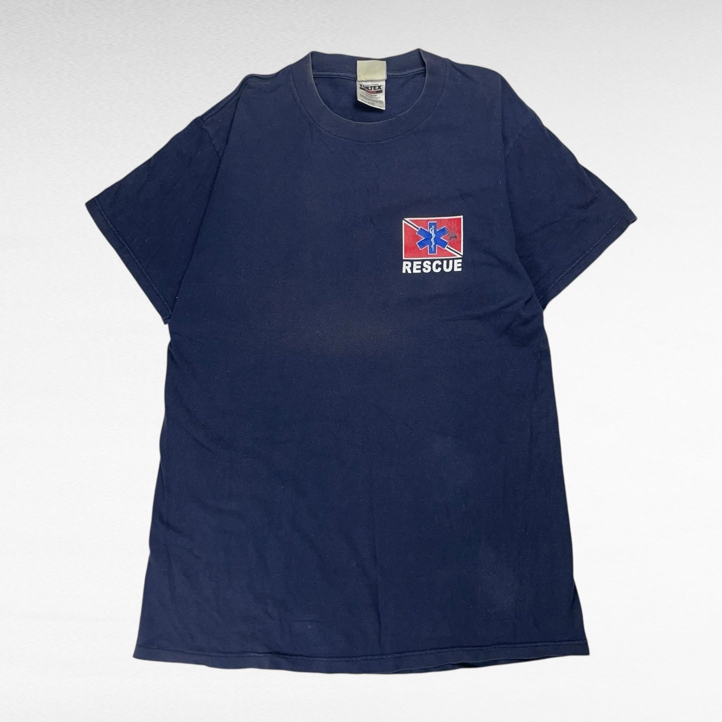 Tultex 90s Short Sleeve T-Shirt Blue Size L