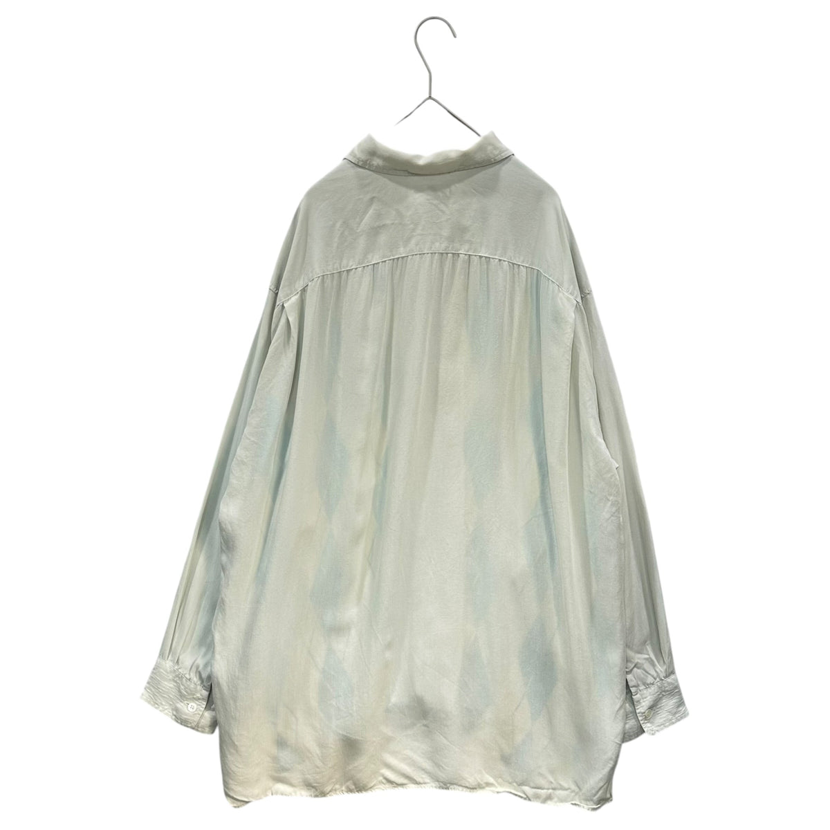 GOODENOUGH 90s Vintage Silk Argyle Oversized Shirt