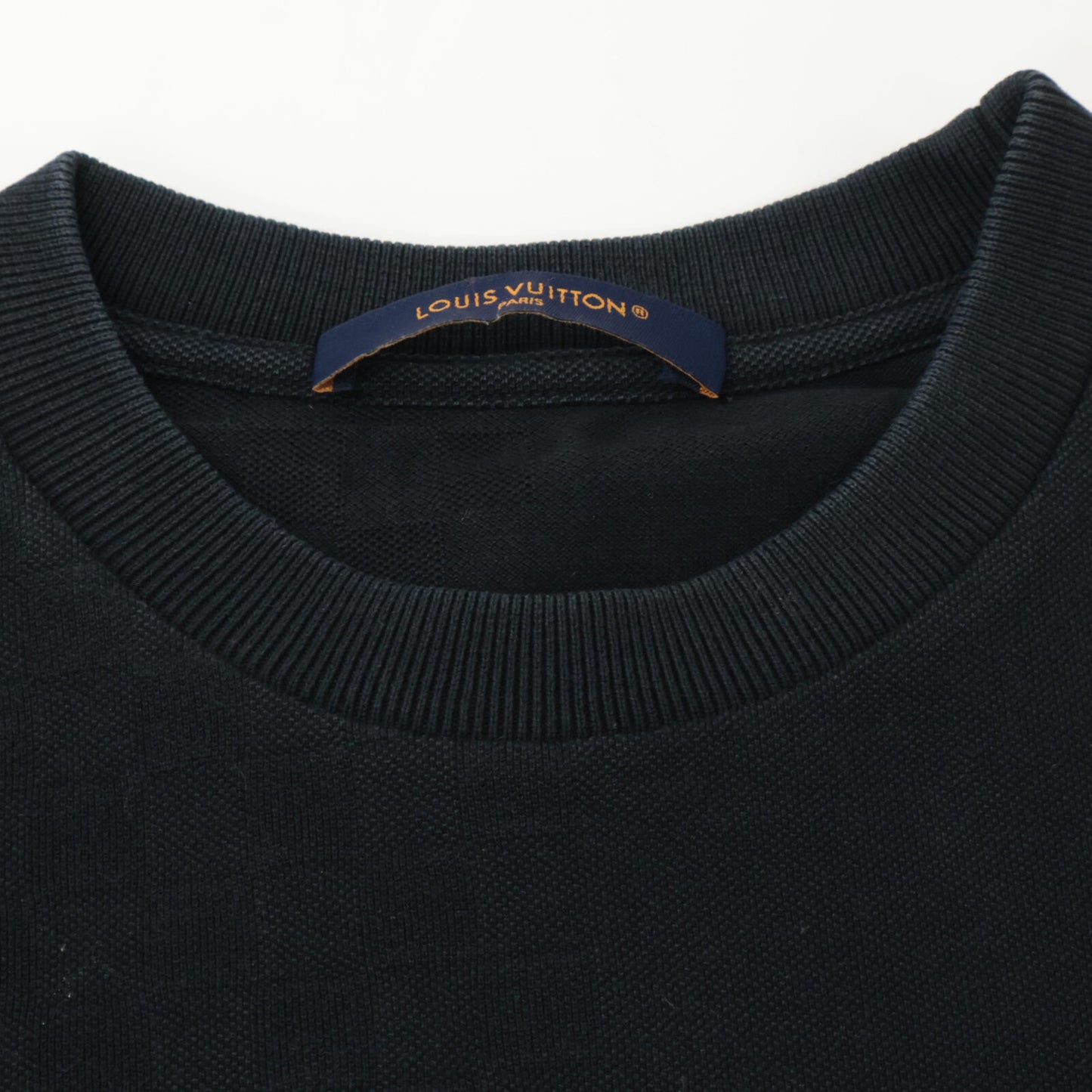 LOUIS VUITTON Damier Pocket T-Shirt Navy Size S