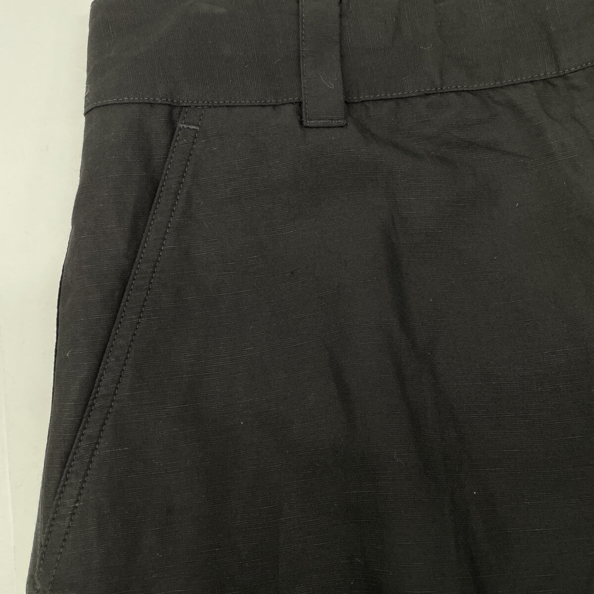 LOEWE Paula's Ibiza Rayon Cargo Shorts Black Size 46